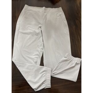 Athleta Jogger Pants Size 14 Beige Tan Khaki Sz 14